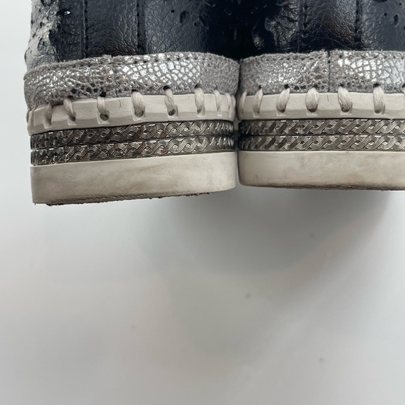 Bernie Mev TW99 Slip On Leather Perforated Black Shoes size 39 Size Us 9 - Picture 8 of 14